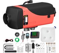 FlowerW Calentador de Aire Diesel 12V 2KW con Silenciador Calentador de Combustible Calefacción Estacionaria Diesel Calentador Coche Diesel Aire Calentador Motor Diesel
