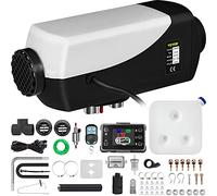 FlowerW Calentador de Aire Diesel 12V 8KW Calentador de Combustible Calefacción Estacionaria Diesel Calentador Coche Diesel con Interruptor LCD, Blanco y Negro
