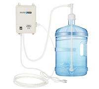 FlowFluid Sistema de bomba de agua potable embotellada de un solo tubo de potencia de 25 W, dispensador de agua embotellada de 2 L de flujo eléctrico para botella de agua de 5 galones para café,