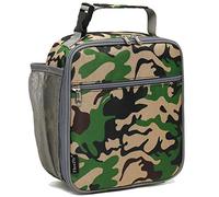 FlowFly Lonchera para niños, bolsa suave aislada, mini enfriador de vuelta a la escuela, kit de bolsa térmica para comidas para niñas, niños, bosque