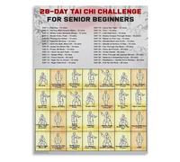 Flowing Tai Chi Movements Mindfulness Poster Canvas Wall-Art for Zen and Calm Space Decor(Unframed,08x12inch(20x30cm))
