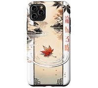 Flowing Time in Japanese Retro 80's 90's vaporwave aesthetic Carcasa para iPhone 11 Pro Max