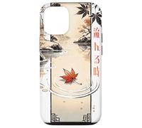 Flowing Time in Japanese Retro 80's 90's vaporwave aesthetic Carcasa para iPhone 12/12 Pro