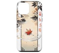 Flowing Time in Japanese Retro 80's 90's vaporwave aesthetic Carcasa para iPhone 12 mini