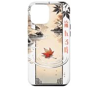 Flowing Time in Japanese Retro 80's 90's vaporwave aesthetic Carcasa para iPhone 12 Pro Max