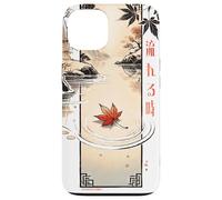 Flowing Time in Japanese Retro 80's 90's vaporwave aesthetic Carcasa para iPhone 13