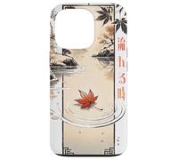 Flowing Time in Japanese Retro 80's 90's vaporwave aesthetic Carcasa para iPhone 13 Pro