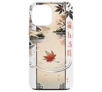 Flowing Time in Japanese Retro 80's 90's vaporwave aesthetic Carcasa para iPhone 13 Pro Max
