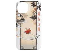 Flowing Time in Japanese Retro 80's 90's vaporwave aesthetic Carcasa para iPhone 14