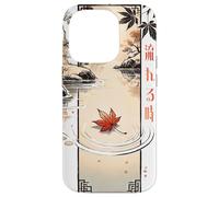 Flowing Time in Japanese Retro 80's 90's vaporwave aesthetic Carcasa para iPhone 14 Pro