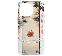 Flowing Time in Japanese Retro 80's 90's vaporwave aesthetic Carcasa para iPhone 14 Pro Max