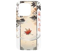 Flowing Time in Japanese Retro 80's 90's vaporwave aesthetic Carcasa para iPhone 15 Pro
