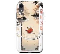 Flowing Time in Japanese Retro 80's 90's vaporwave aesthetic Carcasa para iPhone XR