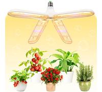 flowlamp Lámpara de planta LED de 200W, E27 552 LED de planta de espectro completo, Lámpara de luz solar para plantas de interior, Invernaderos, Hidroponía, Hortalizas, Plántulas, Flores