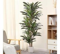 FLOWORLD Dracaena HT180 - Planta Artificial de Seda de yuca roja de 6 pies, Plantas de imitación para Interiores, Plantas de Piso Falsas, árboles Artificiales realistas para decoración del hogar,