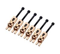 Floyd Rose - Juego de 6 sillines de metal con bloqueo de metal para Floyde Rose Trémolo Vibrato Bridge, piezas de repuesto negro (juego dorado (6 piezas)