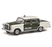 FloZ Para Schuco para Mercedes para Benz 200D (para W110) Polizei European Car 1:64 Modelo preconstruido