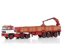 FloZ Para WSI para DAF 2800 6X4 Classic Brick Trailer - 3 ejes para maletero y camión Buteijn 1:50 modelo preconstruido