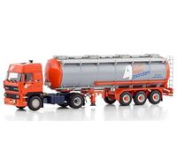 FloZ WSI para DAF 3300 Space CAB 4X2 para remolque de tanque cromado - 3 ejes para camión Albert Keijzer 1:50 modelo preconstruido
