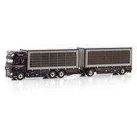 FloZ WSI para DAF para XF 6X2 TAG AXLE RIGED Truck Drawbar CURTAINSIDE para Combi - 2 ejes para Troost para Pluimvee Transport 1:50 modelo preconstruido