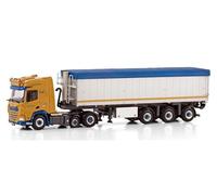 FloZ WSI para DAF para XF SH con Sky Lights 6X2 MIDLIFT AXLE Volquete Volumen Remolque - 3 Ejes para Rene de Bruijn 1:50 Camión Modelo preconstruido