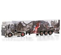 FloZ WSI para DAF para XF Super Space CAB MY2017 4X2 Remolque refrigerado - 3 ejes para camión Heide Logistik 1:50 modelo preconstruido