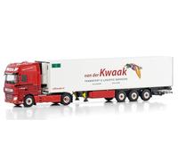 FloZ WSI para DAF para XF Super Space CAB MY2017 4X2 Remolque refrigerado - 3 ejes para Van der Kwaak 1:50 camión modelo preconstruido