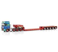 FloZ WSI para DAF para XF Super Space CAB MY2017 8X4 Euro PX Low Loader - 5 ejes para Allelys 1:50 Truck modelo preconstruido