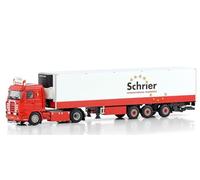 FloZ WSI para Scania 3 Series Streamline 4X2 TRIDEC Remolque refrigerado - 3 ejes para Schrier Internationaal Transport 1:50 modelo preconstruido