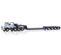 FloZ WSI para Scania 3 Series Torpedo 8X4 Euro Low Loader - 4 ejes para Van Wijgerden Transport 1:50 camión modelo preconstruido