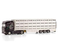 FloZ WSI para Scania S Highline CS20H 4X2 Live Stock Trailer - 3 ejes para camión Hunland 1:50 modelo preconstruido