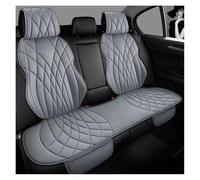 FLPLZKMNZK Coche vehículo Asiento Fundas Protectores Funda De Cuero para Asiento Coche, Accesorios Antiarañazos Y Antipolvo para Fiat para Tipo, para Fullback Protector Asiento Coche(Grey 1PCS Rear)
