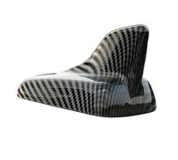 FLPOKLKNYA Antena de techo coche fibra carbono ABS 4 m, accesorio cubierta embellecedora señal aleta tiburón, compatible for Audi A4, A5 (2017-2020), Q5 (2017-2024)(Carbon Grain Black)