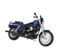 flrian Compatible con Harley Davidson, 2004 Dyna Super Glide Sport, 2015 Street Glide Special, 1:12 Moto Clásica Tamaño Grande Modelo Cruise Car Réplica De Regalo Modelos de Moto(Blue)