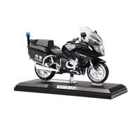 flrian para BMW R1250 RT Motocicleta De Policía A Escala 1:12, Modelo Coleccionable De Metal Fundido Y Plástico, Vehículo De Simulación Exhibición, Regalo Modelos de Moto(Police Black)