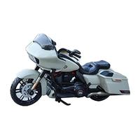 flrian para Harley 2018 2022 CVO Road Glide 1:18 Modelo De Motocicleta De Coche Simulado Aleación Y Plástico Regalo For Entusiastas De Los Automóviles Colecciona Adornos Modelos de Moto(Light Gray)