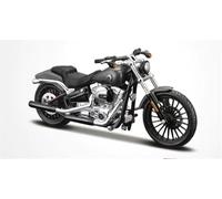 flrian para Harley-Davidson 2016 Breakout 1:18 Modelo De Moto De Serie De Vehículos De Fundición A Presión Hobby Colección Moto Réplica Regalo Ornamento Decorativo Modelos de Moto(Black and Gray)