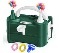 FLSEPAMB Inflador Globos Electrico, Globos Electrica Portatil 2+2 Conector,Hinchador Globo Electrico Inteligente 2 Modos, Electrica Globos