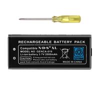 FLSTOR UTL-003 - Batería de ion de litio para Nintendo DSi XL/DSi LL (2000 | Capacidad de 2000 mAh, batería de iones de litio, incluye kit de herramientas, 1 pieza, compatible con DSi XL