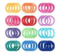 Fltaheroo 192 piezas 7 pulgadas manopla hebillas de tejer hebillas de arrastre con 12 colores para bricolaje suministros artesanales