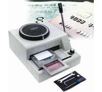 FLTRGO Impresora De Tarjetas De PVC, Máquina De Estampado Manual De 68 Caracteres, Identificación De Crédito, Código VIP, Impresora De Tarjetas De Regalo, Máquina De Impresión Tipográfica ~/