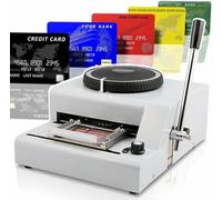 FLTRGO Máquina de Estampado de Tarjetas de PVC de 72 Caracteres, máquina de Estampado Manual de Tarjetas VIP, máquina de codificación de Tarjetas de membresía, máquina de Estampado de códigos~/
