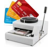 FLTRGO Máquina de Estampado Manual de 72 Caracteres, máquina de Estampado y codificación Manual para la fabricación de Tarjetas de PVC y Tarjetas de identificación VIP