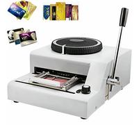 FLTRGO Máquina De Estampado Manual para Impresión De Tarjetas DIY, Espaciado Ajustable para Tarjetas VIP Y Club, Capacidad De 72 Caracteres ~/