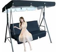 FLTRGO Reemplazo de toldo para Columpio, Cubierta Superior para Columpio, Funda de cojín para Columpio, Cubierta Superior Impermeable para Columpio de 2 y 3 plazas y Funda para Silla~/