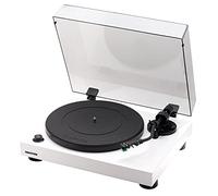 Fluance RT81 Elite - Reproductor de Discos de Vinilo de Alta fidelidad con Cartucho de Audio Technica AT95E, transmisión por Correa, zócalo de Madera Maciza, Color Blanco Piano