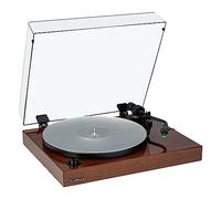 Fluance RT81+ Elite - Tocadiscos de Vinilo Audio-Technica VM95E, Plato antirresonancia, Alfombrilla acrílica, preamplificador de Fono, Base de Madera Maciza, pies de Aislamiento Ajustables, Nogal
