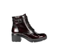 Fluchos - Botín liso,piel,charol,tacón ancho de 6.5cm y plataforma de 3cm,cremallera lateral,suela de goma, para: Mujer color: OPERA talla:40