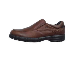 Fluchos Crono: Mocasines Hombre Marrón Piel Plantillas Extraíbles y Ligero 9144