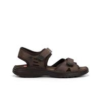 Fluchos Sandalias de piel Azores F2197 de la talla 45 en color MARRON_NEGRO